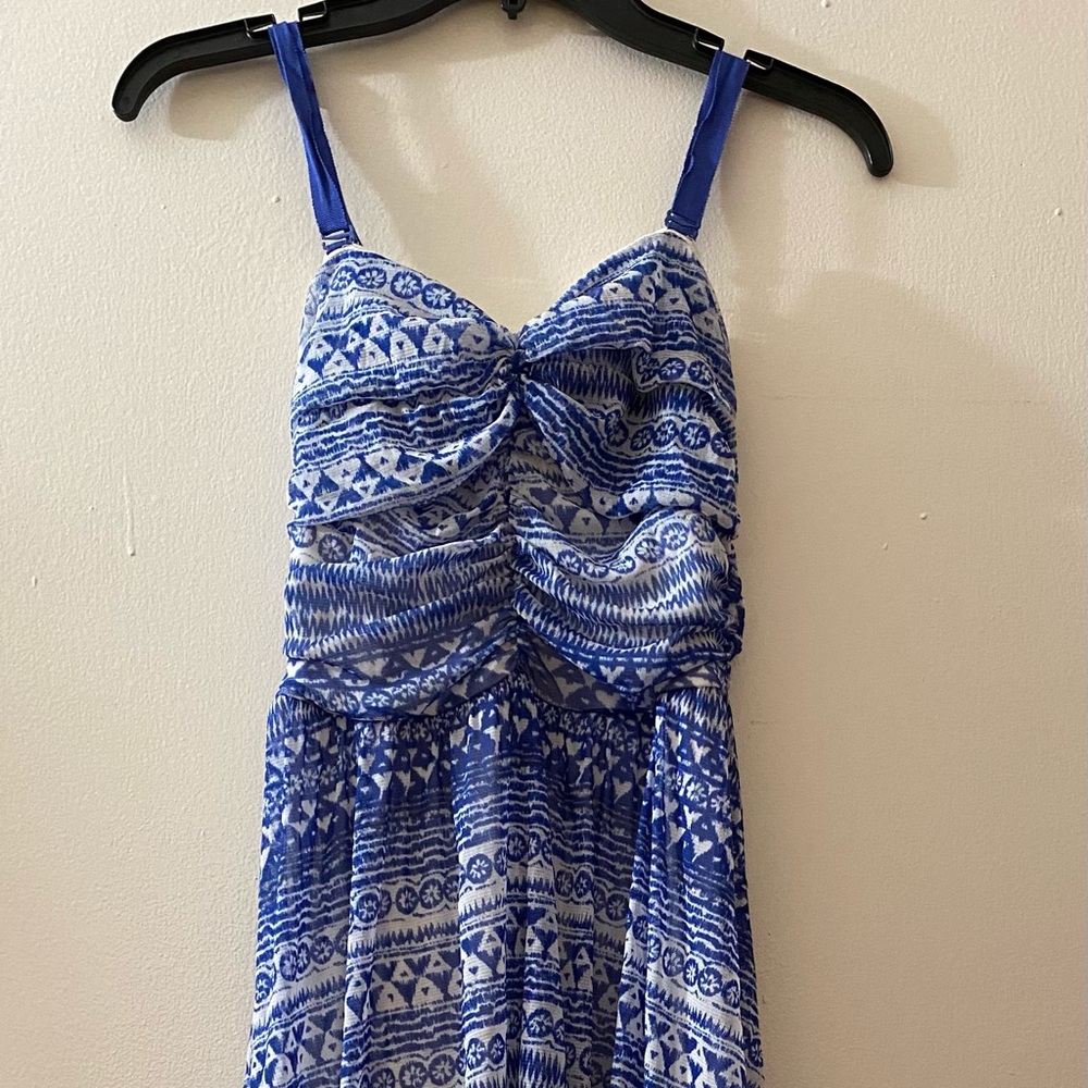 Macy’s Blue printed patterns dress